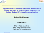 Wavelet Transform and Neural Network Application in Optical