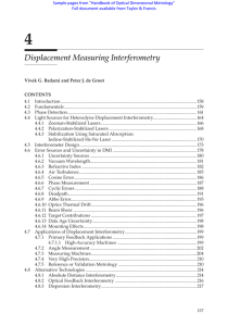 Displacement Measuring Interferometry