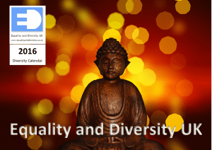 Equality and Diversity Calendar, 2016