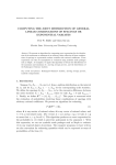 computing the joint distribution of general linear combinations of