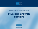 NCCN Clinical Practice Guidelines in Oncology. Myeloid Growth