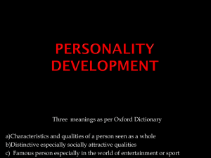 Personality development