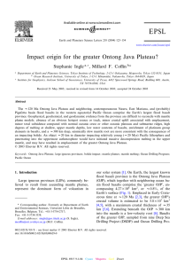 Impact origin for the greater Ontong Java Plateau?