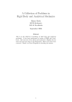 A Collection of Problems in Rigid Body and Analytical