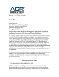 ACR Comments to White House OSTP on AI
