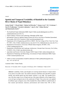 Spatial and Temporal Variability of Rainfall in