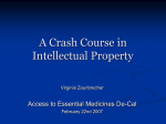 Patents, TRIPs, and Access: A Crash Course in Intellectual Property