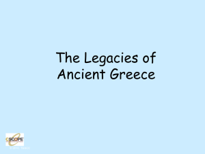 The Legacies of Ancient Greece