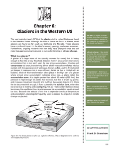 Chapter 6: Glaciers in the Western US