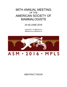 Here - American Society of Mammalogists