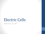 Electric Cells - Physics Rocks!