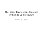 The Spiral Progression Approach in the K to 12 Curriculum