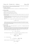 Physics 213 — Problem Set 3 — Solutions Spring 1998