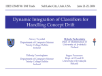 Dynamic Integration of Classifiers for Handling Concept Drift