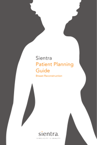 Sientra Patient Planning Guide: Breast Reconstruction