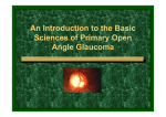 Basic Sciences- Primary Open Angle Glaucoma