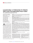 Levosimendan vs Dobutamine for Patients With Acute