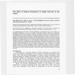 The effect of human disturbance on fungal diversity in the tropics