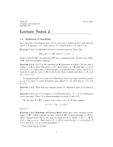 Lecture Notes 2