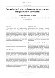 Central retinal vein occlusion as an uncommon complication of