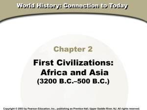 First Civilizations: Africa and Asia