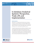 In-database Analytical Systems