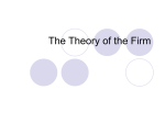 The Theory of the Firm - PowerPoint Presentation
