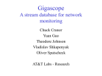 Gigascope A stream database for network monitoring