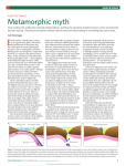 Plate tectonics: Metamorphic myth