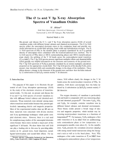 The O 1s and V 2p X-ray Absorption Spectra of Vanadium Oxides