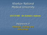 LECTURE for dentistry students