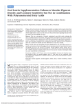 Oral Lutein Supplementation Enhances Macular Pigment Density