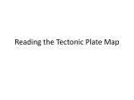 Tectonic plates boundary map