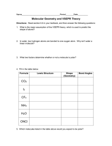 Molecular Geometry