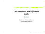 Data Structures and Algorithms - USF Computer Science