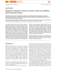 Response Evaluation Criteria in Cancer of the Liver (RECICL) (2015