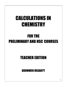 Teacher Edition Calculations