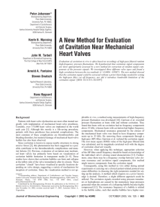 A New Method for Evaluation of Cavitation Near Mechanical Heart