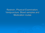 Restrain for PE, 5 venipuncture sites nails and