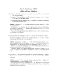 Midterm Exam Solutions
