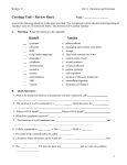 Cytology Unit – Review Sheet