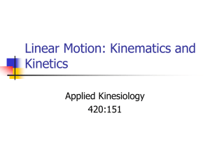 Introduction to Biomechanics and Vector Resolution