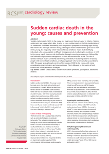 Sudden cardiac death in the young: causes and prevention