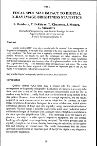 focal spot size impact to digital x-ray image brightness