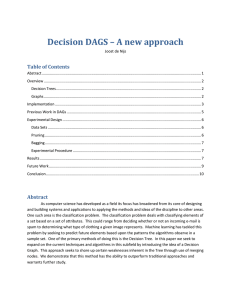 Decision DAGS – A new approach