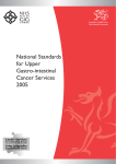 National Standards for Upper Gastro-intestinal Cancer