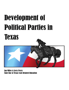 Development of Political Parties in Texas