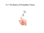 13.1 The Basics of Probability Theory