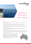 Caldita-Barossa Marine Seismic Data Acquisition