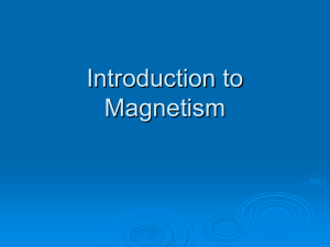 Introduction to Magnetism - Appoquinimink High School